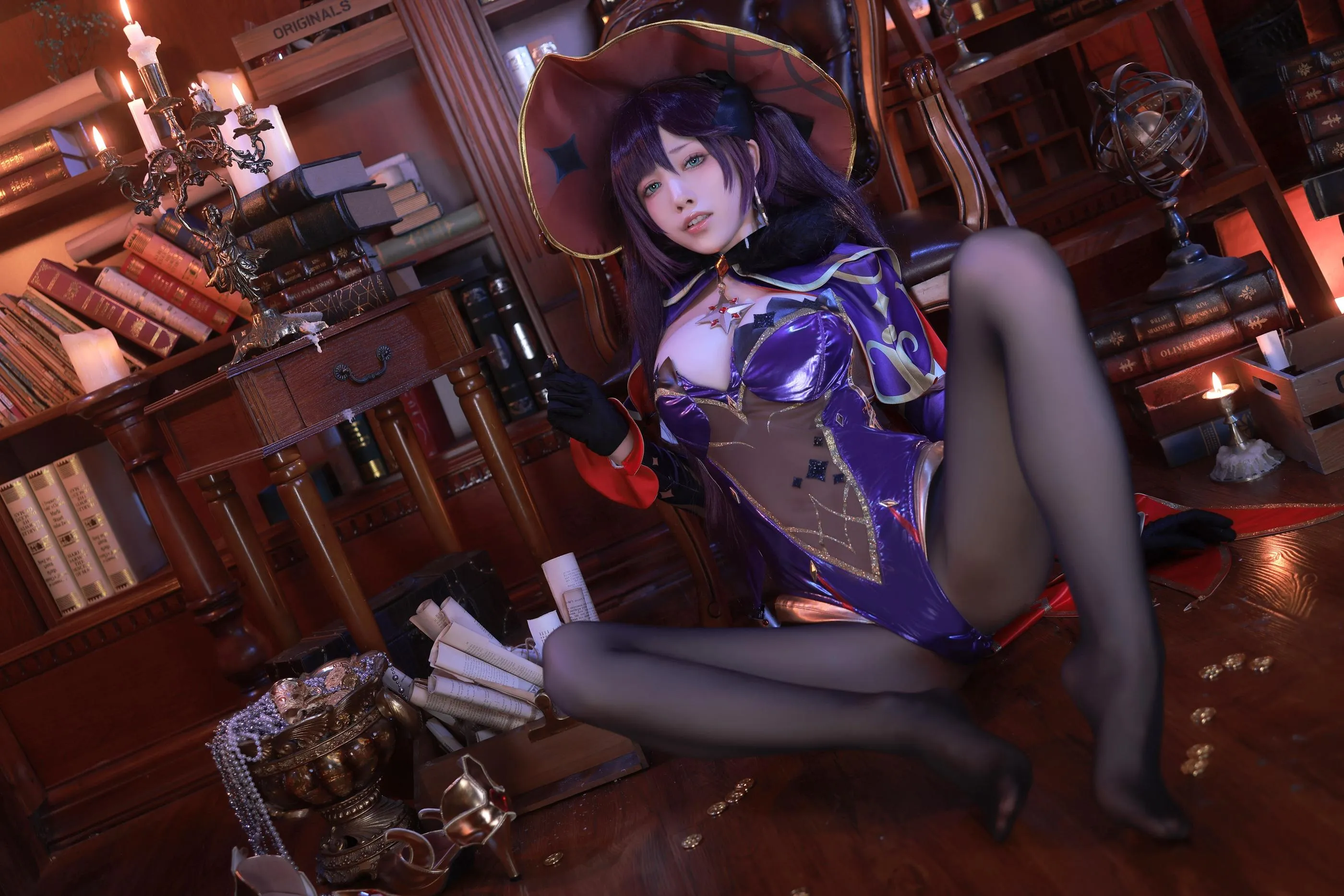 水淼Aqua – NO.120 原神莫娜 [75P]插图9
